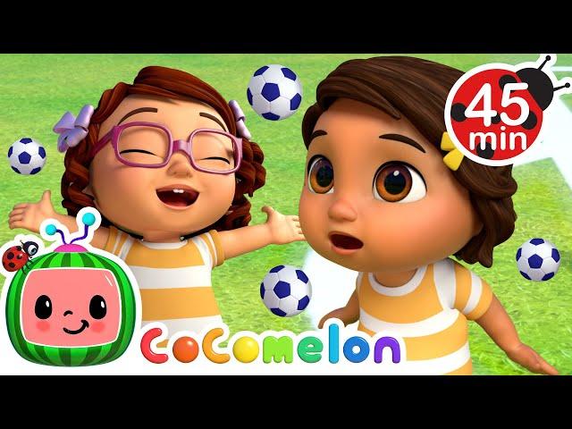 Nina's Super Soccer Song! + More Nina's Familia! | CoComelon Nursery Rhymes & Songs