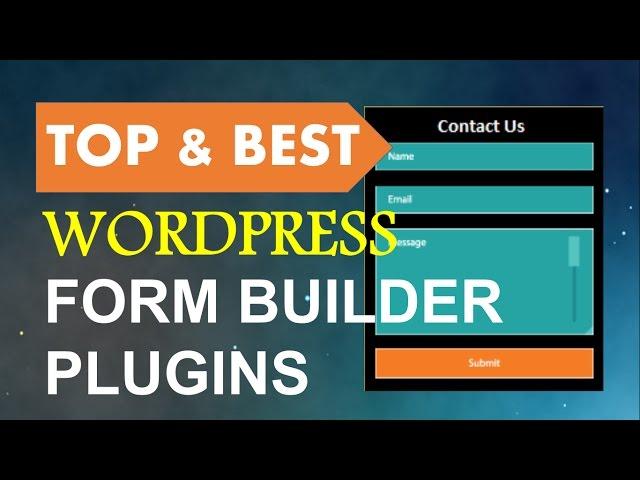 Top and Best Wordpress Form Builder Plugins | Contact Form Plugins