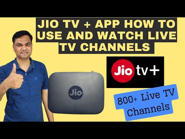 How to watch Live TV on JIO Fiber Set Top Box | Watch 800+ Live TV Channels with Jio TV Plus App