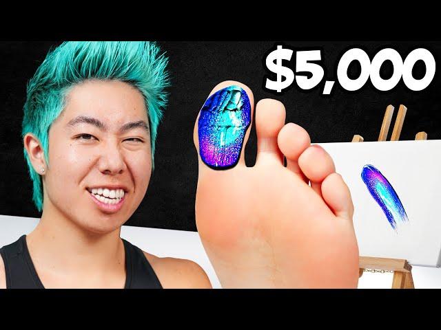 Best Toe Painting Wins $5,000 Challenge!