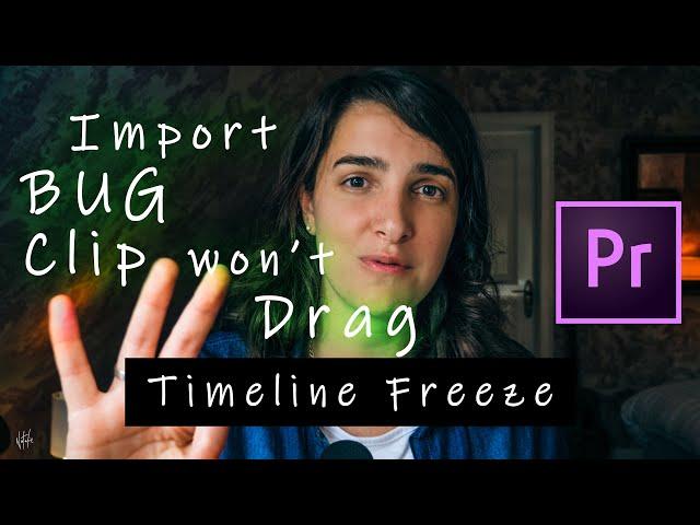 Can't drag clip to timeline (Timeline freeze & Playhead stuck): Premiere Pro FIX
