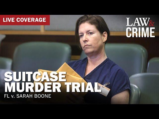 LIVE: Suitcase Murder Trial — FL v. Sarah Boone — Day 1