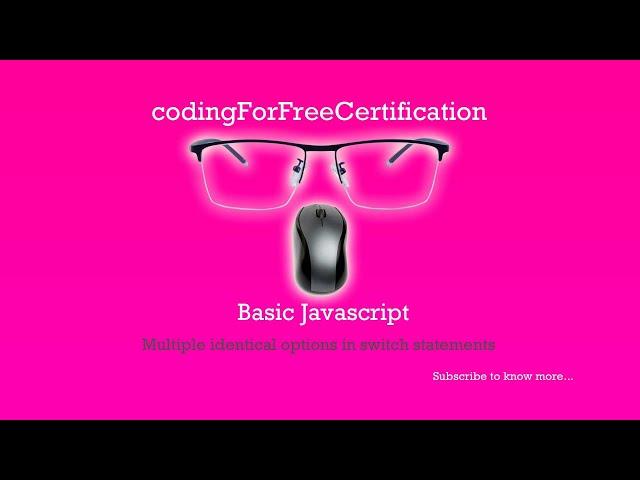 Basic Javascript | Multiple Identical Options in Switch Statements | freeCodeCamp | 78 of 113