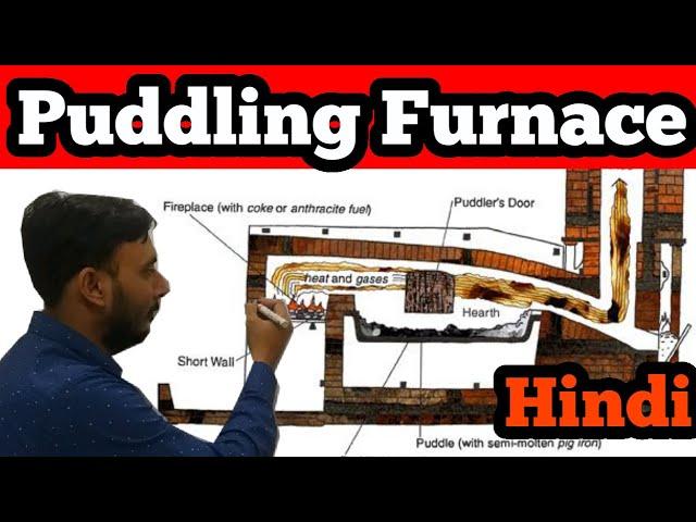 Puddling Furnace in Hindi || Wrought iron in Hindi || Gear Institute