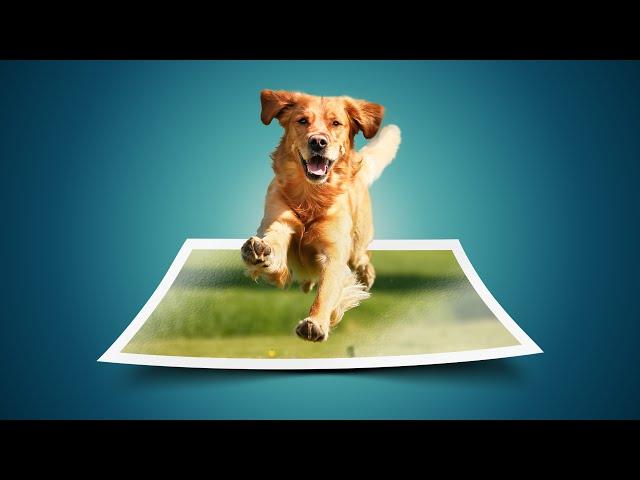 PHOTOSHOP - How to Make 3D (Pop Up Effect)