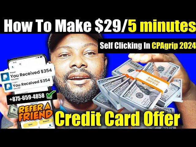 How I PERFORM CREDIT CARD OFFER, Self Clicking In CPAgrip 2024