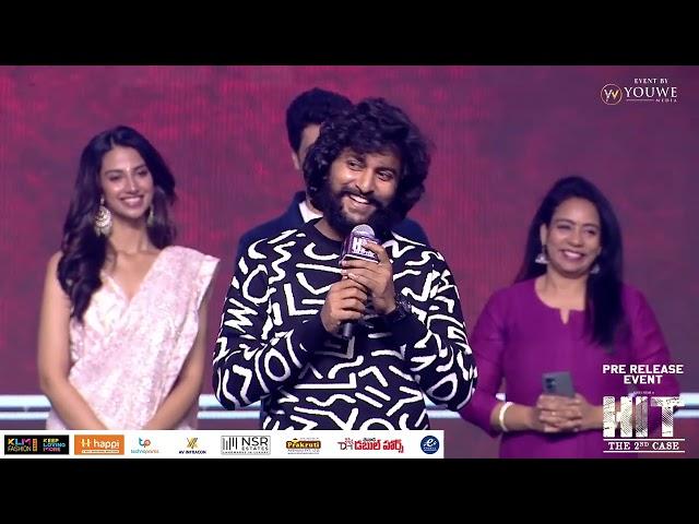 Natural Star Nani Speech At Hit 2 Pre Release Event | Telugu Dhamaka