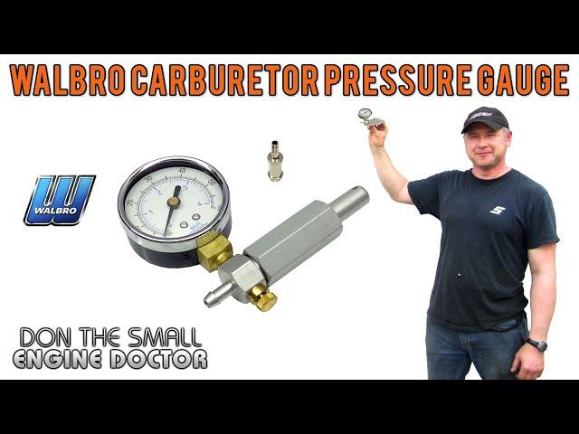 WALBRO Carburetor Pressure Tester Gauge - Must Have Tool!