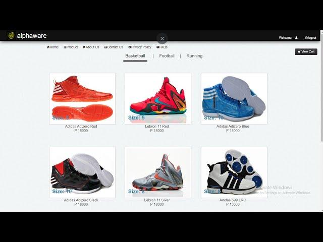 Online Shopping Alphaware System in php mysql | with Source Code | Free Download |