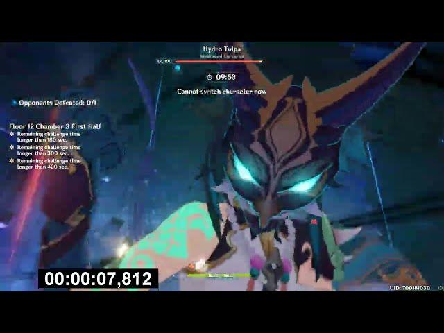 17 Sec XIAO C6 vs 12-3-1 Tulpa Spiral Abyss 4.3 Genshin Impact Speedrun