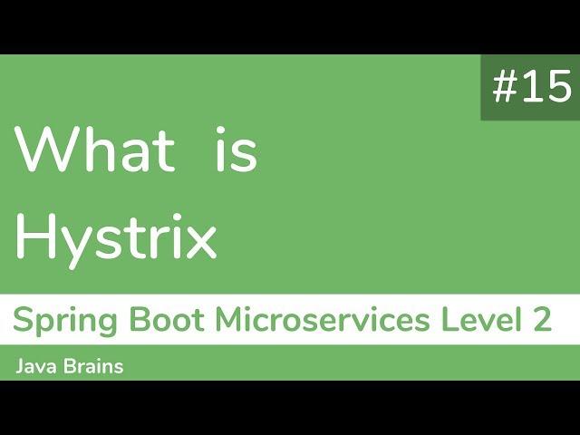 15 What is Hystrix - Spring Boot Microservices Level 2