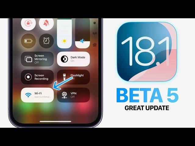 iOS 18.1 Beta 5 OUT NOW - Great Update! (Apple intelligence)