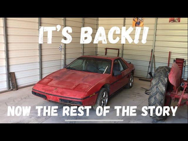 It’s back!  JUNKYARD 1984 Pontiac Fiero. Will it run NOW?