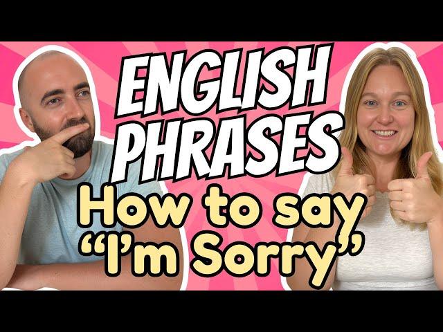 How to Say: "I'm Sorry!" in High Level English - Real Everyday Vocabulary - US UK