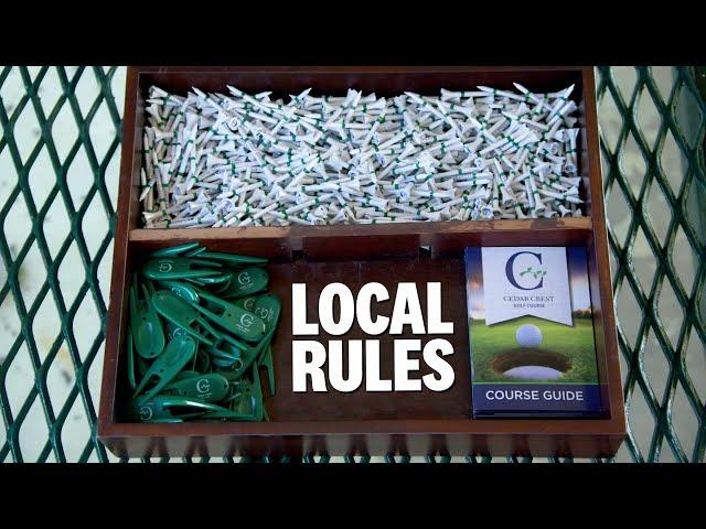 Rules of Golf Explained (2023): Local Rules