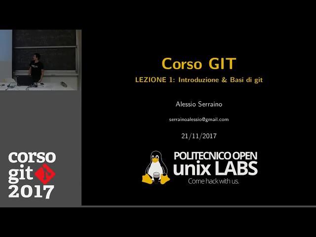 Corso Git 2017 - Prima Lezione