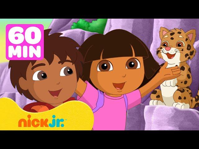 Dora | ¡Los rescates de animales más osados de Dora y Diego!  1 hora | Nick Jr. en Español