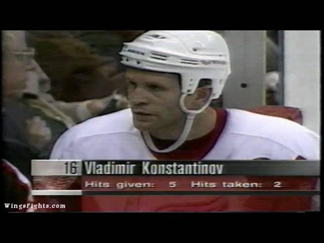 Vladimir Konstantinov Lays Out Peter Forsberg