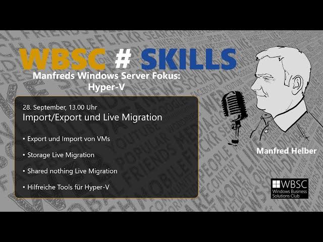 Hyper-V Import und Export von VMs und Live Migration