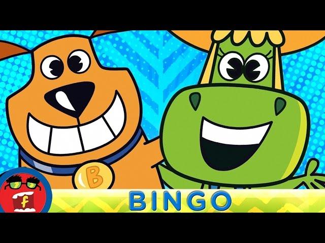 Bingo | Fredbot Nursery Rhymes (Lucy the Dinosaur)