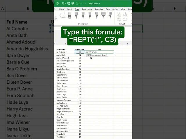 Excel Rept Function Tutorial for Beginners