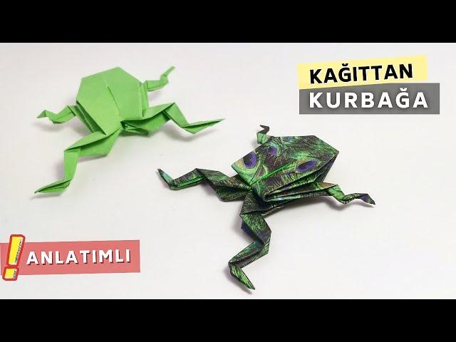 Kağıttan Kurbağa Yapımı Kolay ve Adım Adım Kurbağa Nasıl Yapılır?