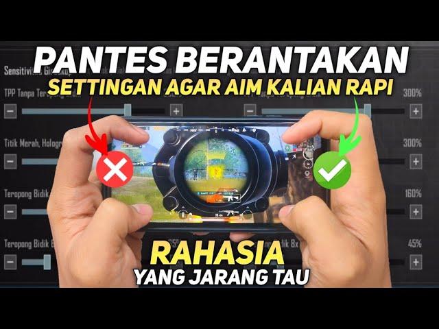 KESALAHAN CARA SETTING SENSITIVITAS PUBG MOBILE TERBAIK GYROSCOPE DAN NO GYROSCOPE