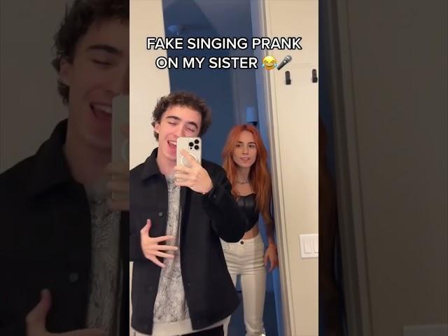 FAKE singing PRANK on my SISTER!  | Razvan Gogan