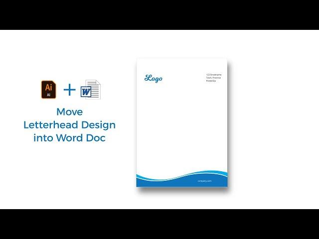 letterhead design illustrator to word doc