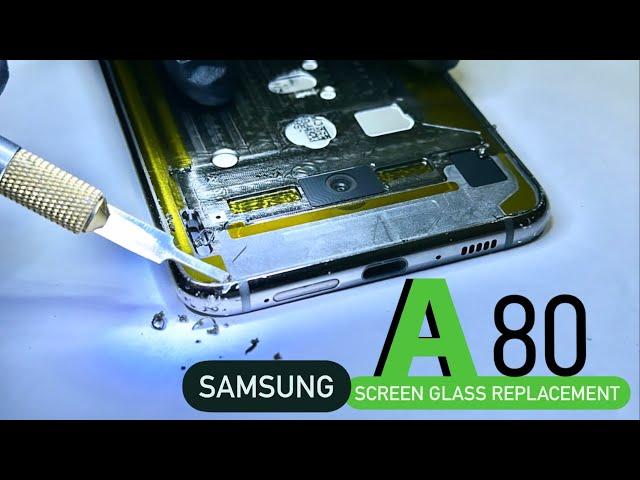 Samsung a80 display glass replacement / A80 screen glass replacement