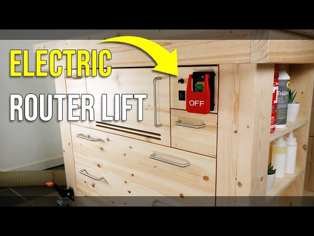 The best workbench upgrade, a Router Table Cabinet. See how I built it!