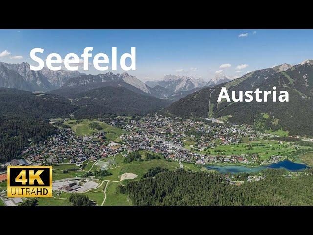  Seefeld in Tirol, Austria, Walking tour 4k 60 fps