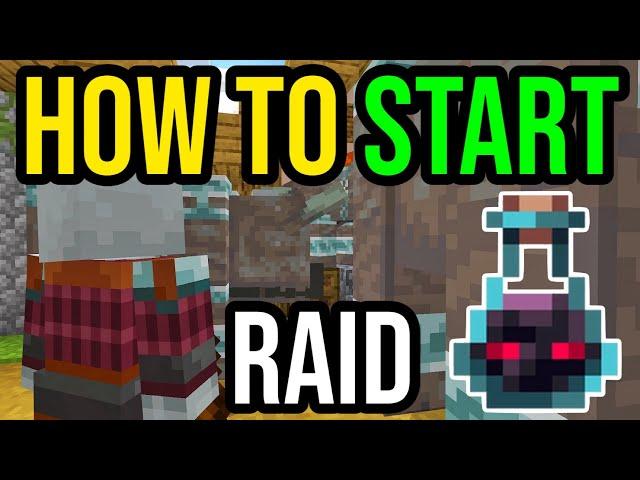 How To Start A Raid In Minecraft - Working After 1.21!