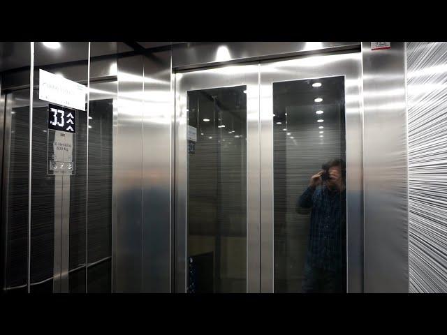 2x KONE low-rise MRL traction glass elevators @ KONE high-rise laboratory, Tytyri, Finland