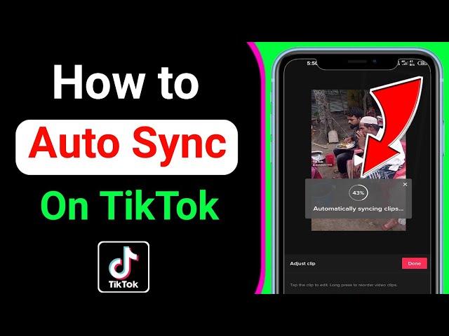 How to Auto Sync on TikTok 2021 | How to use auto sync on TikTok