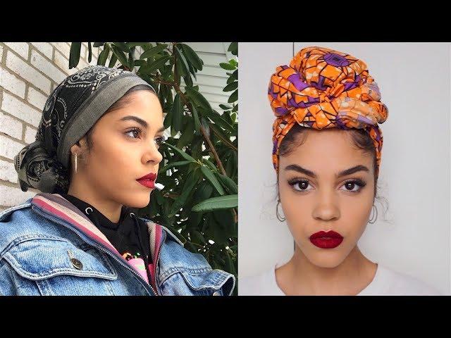 4 WAYS I TIE MY HEAD WRAPS SCARF / TURBANS