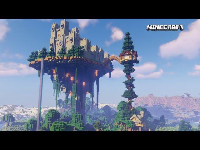 Minecraft - Floating Island Sky Castle (Speed Build)