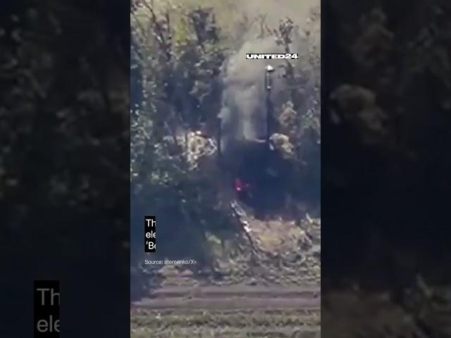 One of the most expensive targets ever destroyed by a Ukrainian FPV drone #warinukraine #shorts