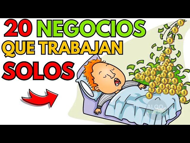 20 NEGOCIOS QUE TRABAJAN SIN TU PRESENCIA - "Negocios Automatizados que Trabajan Solos"