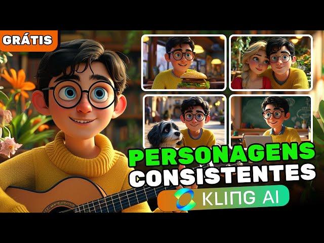 Como criar PERSONAGENS 3D CONSISTENTES com  KLING AI - para HISTÓRIAS ANIMADAS - (Gratuitamente)