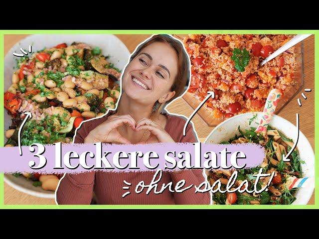 3 Salate - ohne Salat! | sehr einfach, vegan & eine leckere Beilage