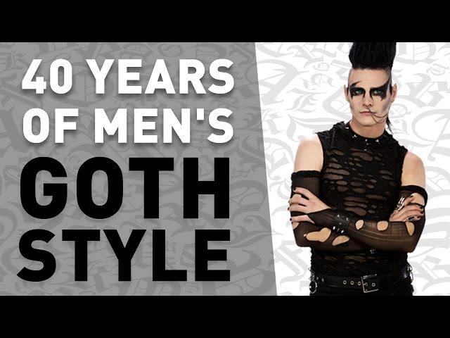 40 Years of Men's Goth Style (in under 5 minutes)