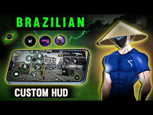 2025 !! BRAZILIANCUSTOM HUD FREE FIRE FASTEST 3 FINGER HUD |||| 3 FINGER MOVEMENT CUSTOM HUD ️