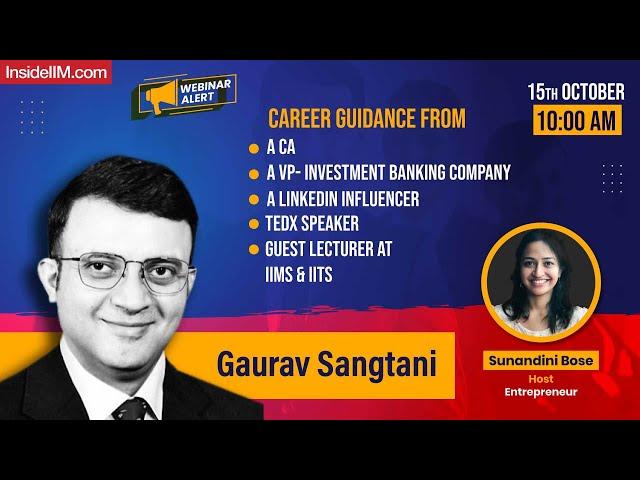 A CA's Journey To A Leading Investment Banking Firm, Ft. Gaurav Sangtani, VP, CA