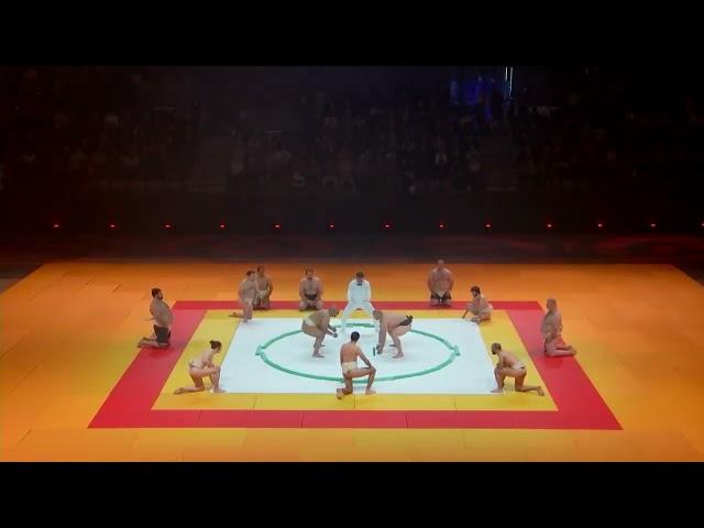 An International Sumo Demonstration ahead of the Paris Olympics 2024