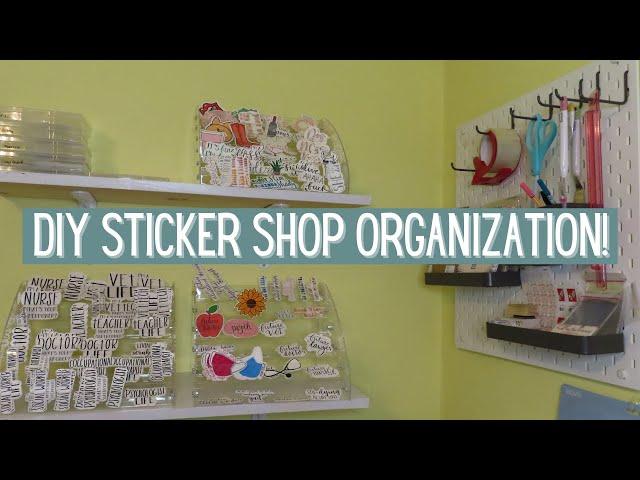 Etsy Sticker Shop Organization | DIY Sticker Shop Organization | Behind The Scenes of an Etsy Shop