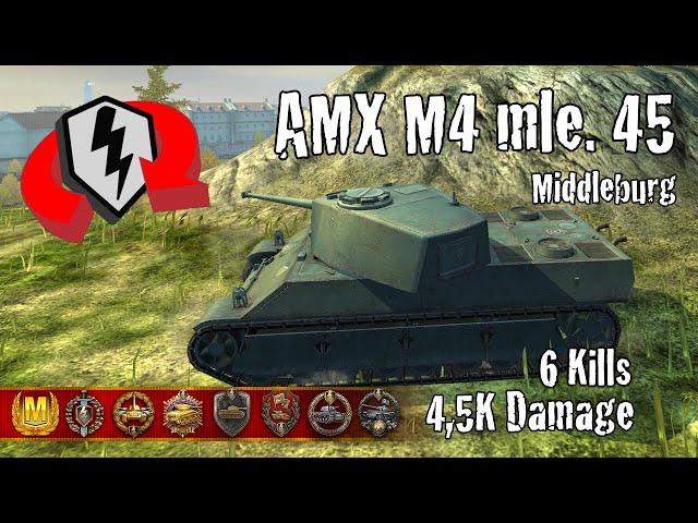 AMX M4 mle. 45  |  4,5K Damage 6 Kills  |  WoT Blitz Replays