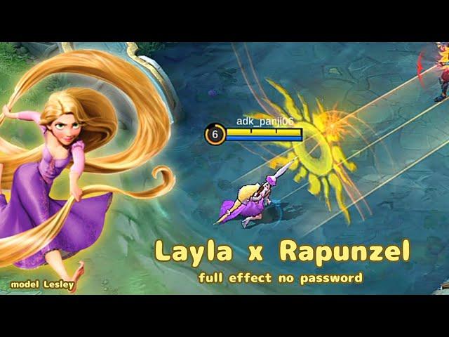 Skin Script Layla x Rapunzel - Skin Zenith Mobile Legends