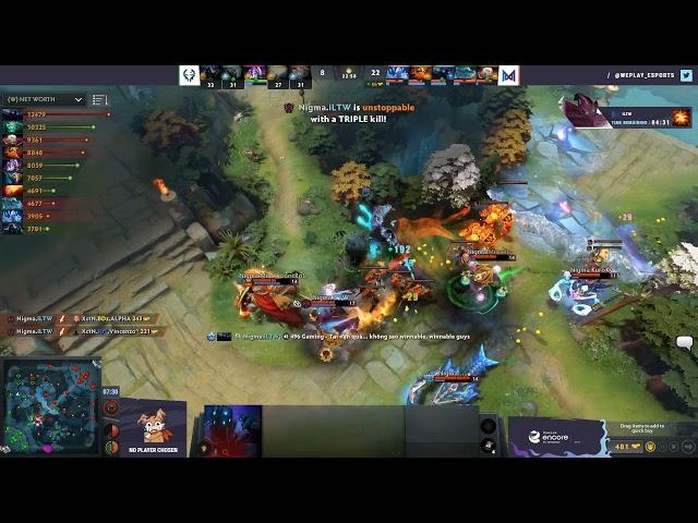 Nigma.iLTW called GG after winning a fight - Dota 2