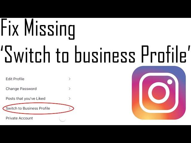 Instagram Contact Button (Fix missing Switch to Business Profile button)